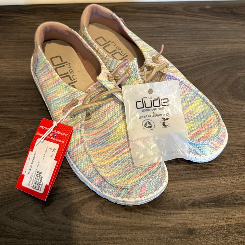 Pastel Hey Dudes size 8 new
